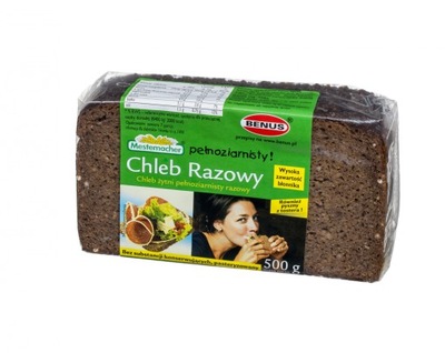 Chleb Zytni Razowy Pelnoziarnisty 500 G 8312667379 Oficjalne Archiwum Allegro