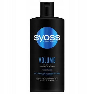 Syoss Volume Šampón na vlasy Objem 440ml