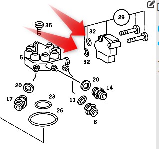 PIERŚCIEŃ USZCZELNIAJĄCY MERCEDES A0129979748