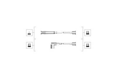 MAGNETI MARELLI КОМПЛЕКТ ТРУБОК ZAPŁONOWYCH BMW 5 E28 6 E24 7 E23