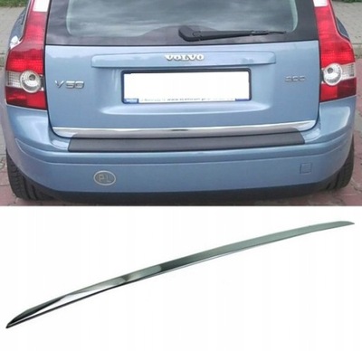 Volvo v50 - молдинг хром хромована кришка багажника тюнінг 4 фото №1