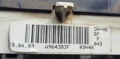 Панель кондиционера trafic ii w964383f фото №1