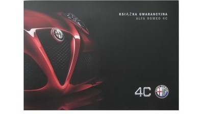 Alfa Romeo 4C książka serwisowa ALFA 4C