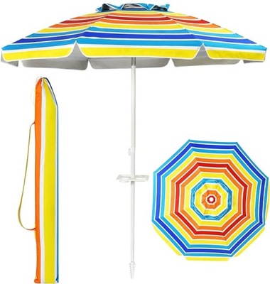 Parasol ochronny 220 cm z mocowaniem i uchwytem na akcesoria