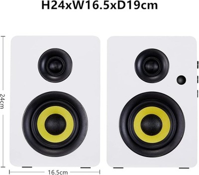 Głośnik regałowy Sanyun SW206 80W z trybem Hi-Fi i Bluetooth czarne