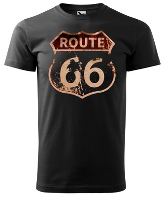 T-shirt ROUTE 66 dla motocyklisty MOTO 3XL 01