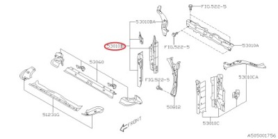 Підсилювач передні праве subaru outback usa 19- фото №1