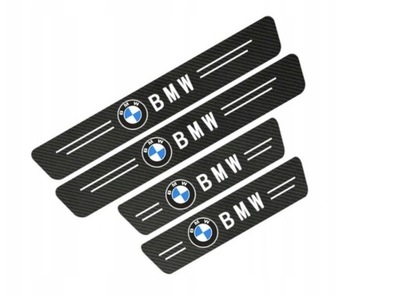 Naklejki Nakładki Ochronne Na Progi BMW Carbon