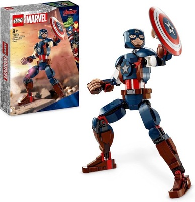 LEGO MARVEL Super Heroes 76258 Figurka Kapitana Ameryki do zbudowania