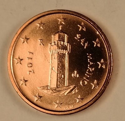 San Marino 1 eurocent 2011 UNC