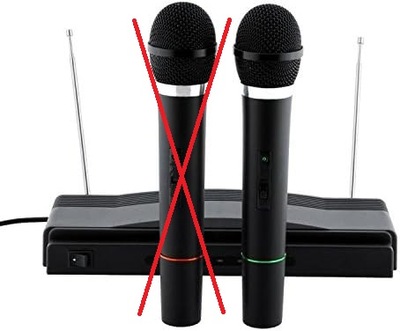 Tempo di Saldi AT306 Mikrofon Bezprzewodowy z Odbiornikiem Karaoke