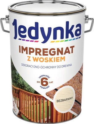 Jedynka impregnat do drewna z woskiem 5L