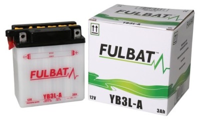 АККУМУЛЯТОР FULBAT YB3L-A СУХОЙ, KWAS W ZESTAWIE