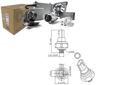 SWITCH PUMPING AIR CONDITIONER DACIA DOKKER DUSTER LODGY LOGAN II  