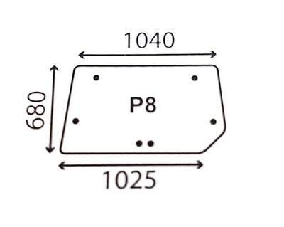 СТЕКЛО ЗАДНЯЯ CASE 3200, 4200 144794A1