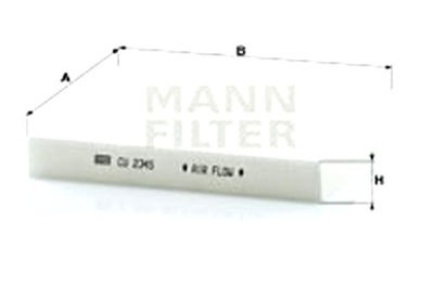 MANN-FILTER FILTRO CABINAS LEXUS GS IS 3 RC NISSAN ALMERA CLASSIC  