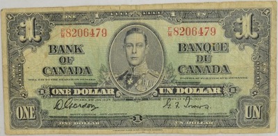7.fz.Canada, 1 Dolar 1937, P.58.d, St.3+