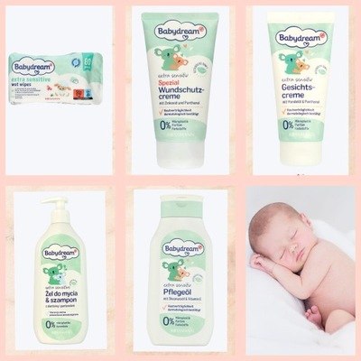 Wyprawka dla noworodka Babydream zestaw kosmetyków
