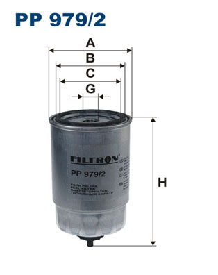 FILTRO COMBUSTIBLES FILTRON PP979/2 PP9792  