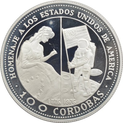 3.fu.NIKARAGUA, 100 CORDOBÓW 1975 200 LAT USA