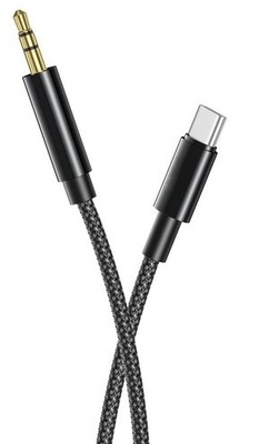 Kabel Przewód wt. USB-C - gn. Jack 3.5mm 1m HQ