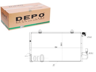 CONDENSADOR DE ACONDICIONADOR AUDI A6 C4 DEPO  