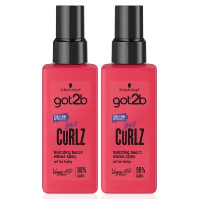 GOT2B Got Curlz Spray do Włosów Kręconych x2