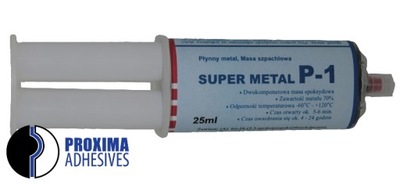 PEGAMENTO DO REPARACIÓN METALU SÚPER METAL P-1 (25 ML) + GRATIS!  