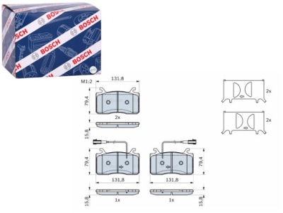 Тормозные колодки тормозные перед alfa romeo giulia stelvio 2.0 2.2d 2.9 08.16- фото №1