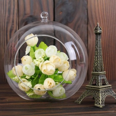 Nowa kreatywna wisząca szklana kula wazon doniczka