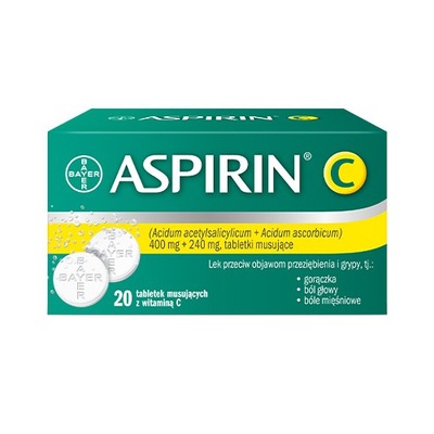 ASPIRIN C - 20 tabletek musujących