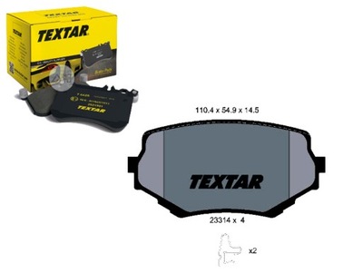 TEXTAR ASSORTIMENT DE SABOTS DE FREIN DE FREIN 5520065D11 5520 - milautoparts-fr.ukrlive.com