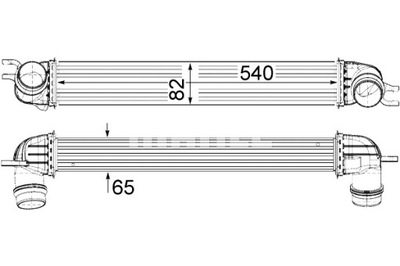 MAHLE ІНТЕРКУЛЕР МІНІ R56 R57 R58 R59 CLUBMAN R55 CLUBVAN R55