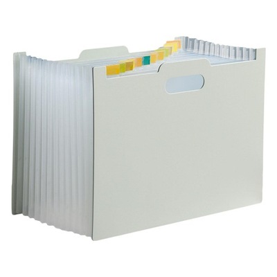 Portable File Folder Students Gifts Light Gray