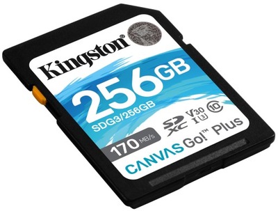 256GB SDXC Kingston Canvas Go Plus C10 V30 170MB/s