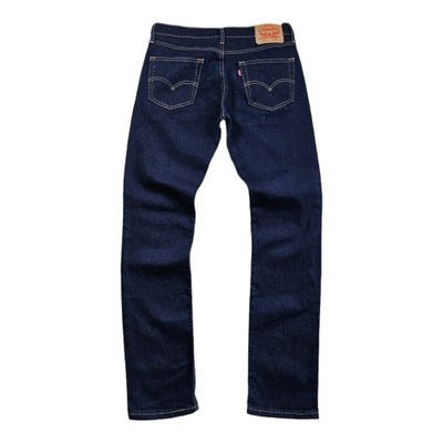 Spodnie Jeansowe LEVIS 511 Granatowe Nowy Model Zwężane Dżins Denim 32x34