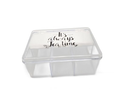 COM FOUR POJEMNIK Z PRZEGRÓDKAMI NA HERBATĘ