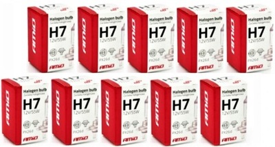 ЛАМПОЧКА HALOGENOWA H7 12V 55W ФИЛЬТР UV E4 X10SZTUK