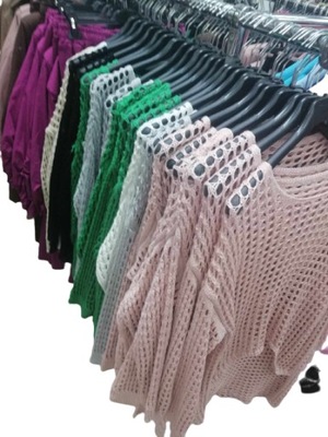 Sweter siatka różne kolory