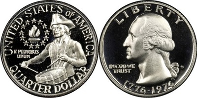 25 cent (1976) -200 th. Anniversary Independence S