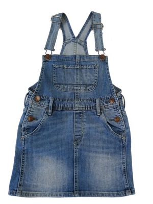 Spódnica jeans ogrodniczka H&M r 110/116