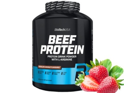 BioTech Beef Protein Białko wołowe 1,816kg Truskawka