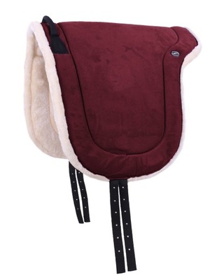 QHP Pad do jazdy na oklep BURGUNDY [R: Shetland]