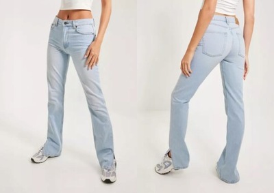 f84fe NLY JEANS PROSTE SPODNIE JEANSOWE L