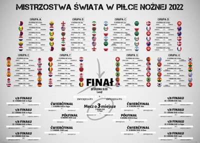 Terminarz mistrzostw świata 70x50 B2 Katar 2022