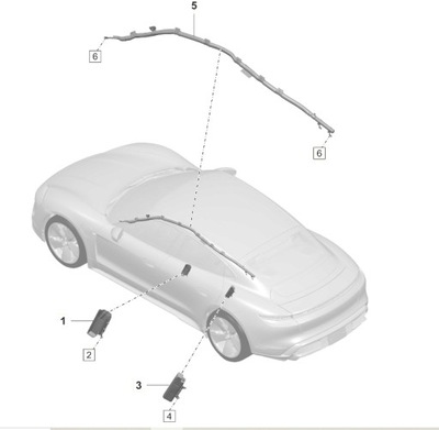 ПОДУШКА ВОЗДУШНАЯ БОКОВАЯ ЗАД ЛЕВЫЙ PORSCHE TAYCAN 9J1880441E