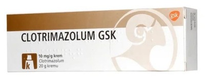 Clotrimazolum GSK krem 10 mg grzybica 20 g