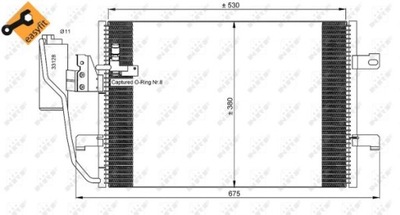 RADUADOR DE ACONDICIONADOR NRF 35527  