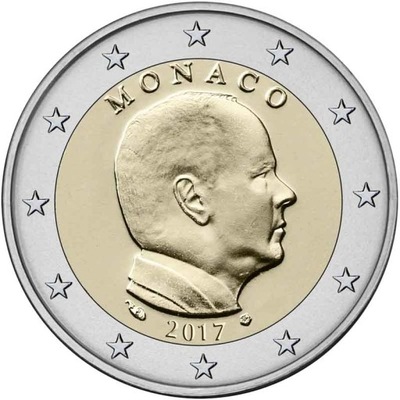 2 euro Monako Albert II 2017