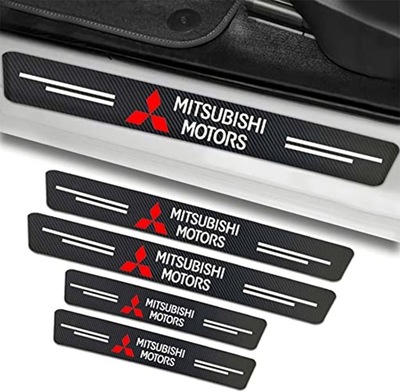 НАКЛАДКИ ПЛЕНКА НАКЛЕЙКИ ЗАЩИТНЫЕ NA ПОРОГИ MITSUBISHI КОМПЛЕКТ фото